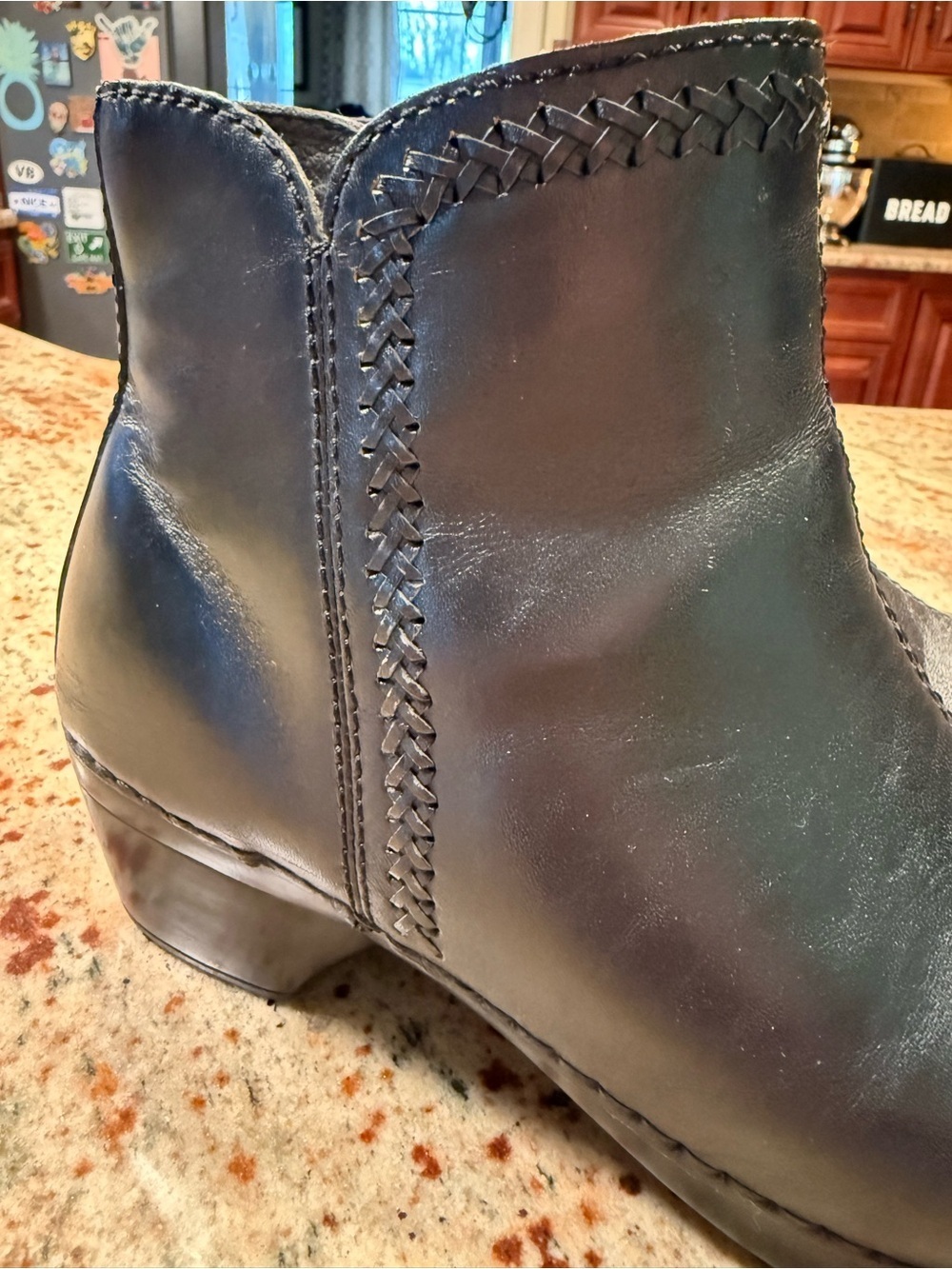 DANSKO Scout Women's Size 38 US 7.5-8 Black Leather Ankle-Boots/Comfort Clogs - Picture 11 of 15